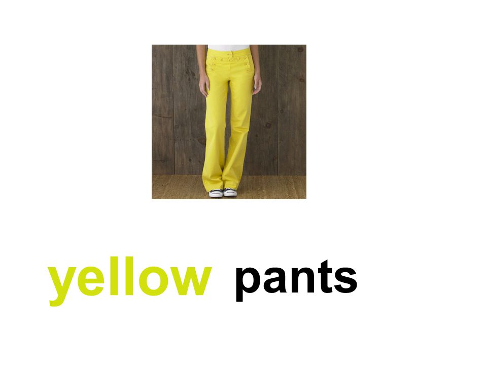 pants yellow