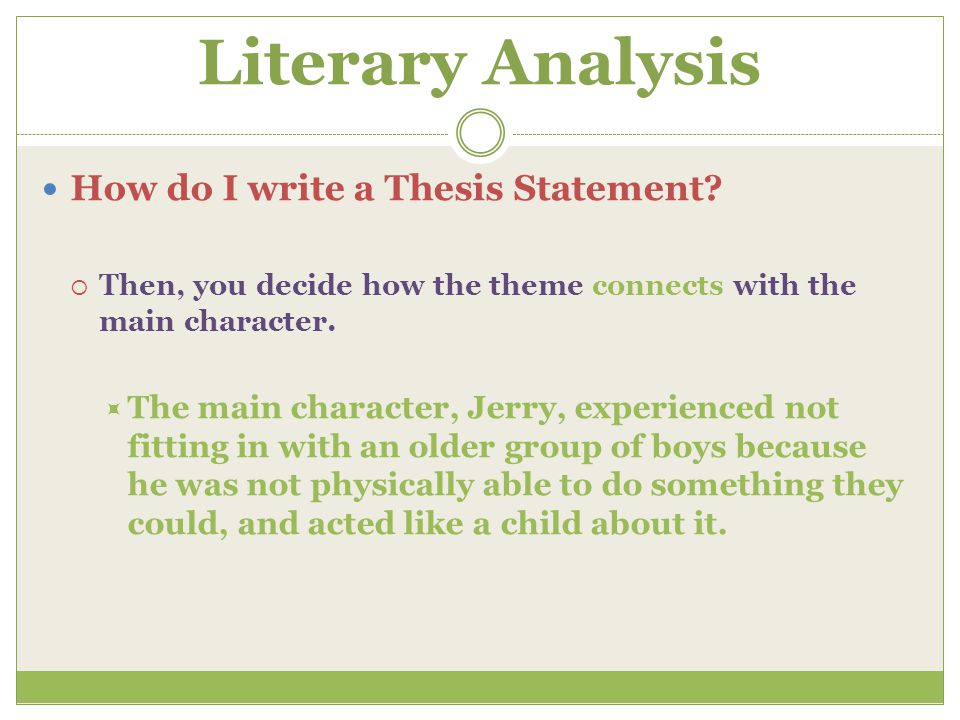 declarative thesis sentence declarative thesis sentence