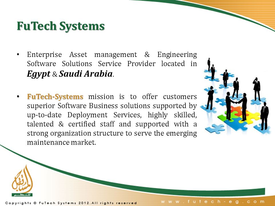 FuTech Systems Enterprise Asset management & Engineering Software Solutions Service Provider located in Egypt & Saudi Arabia.