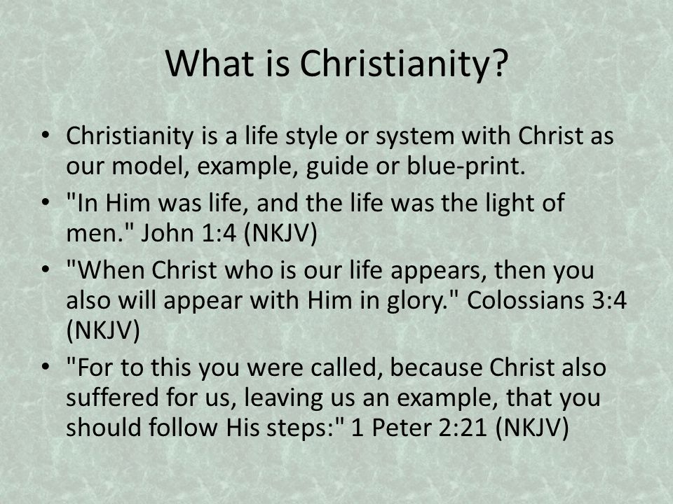 What is Christianity.