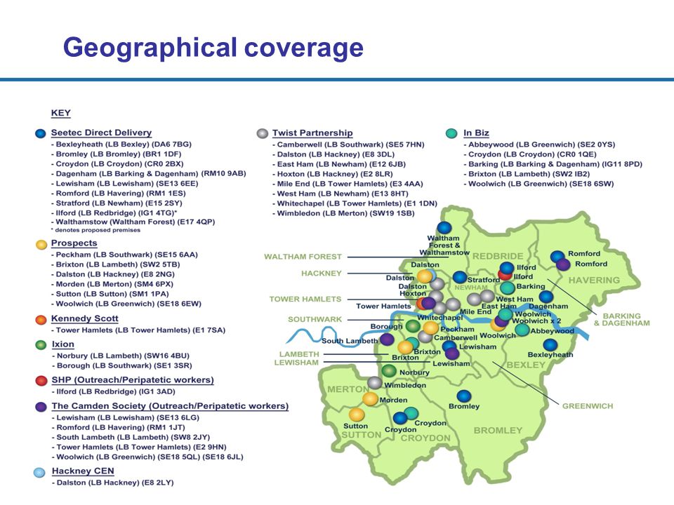 Geographical coverage