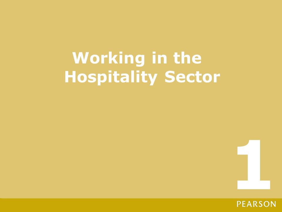 Working in the Hospitality Sector 1