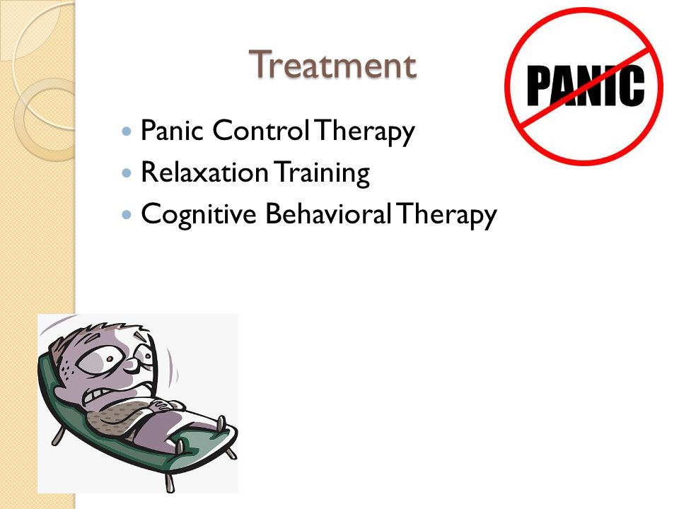 Treatment Panic Control Therapy Relaxation Training Cognitive Behavioral Therapy