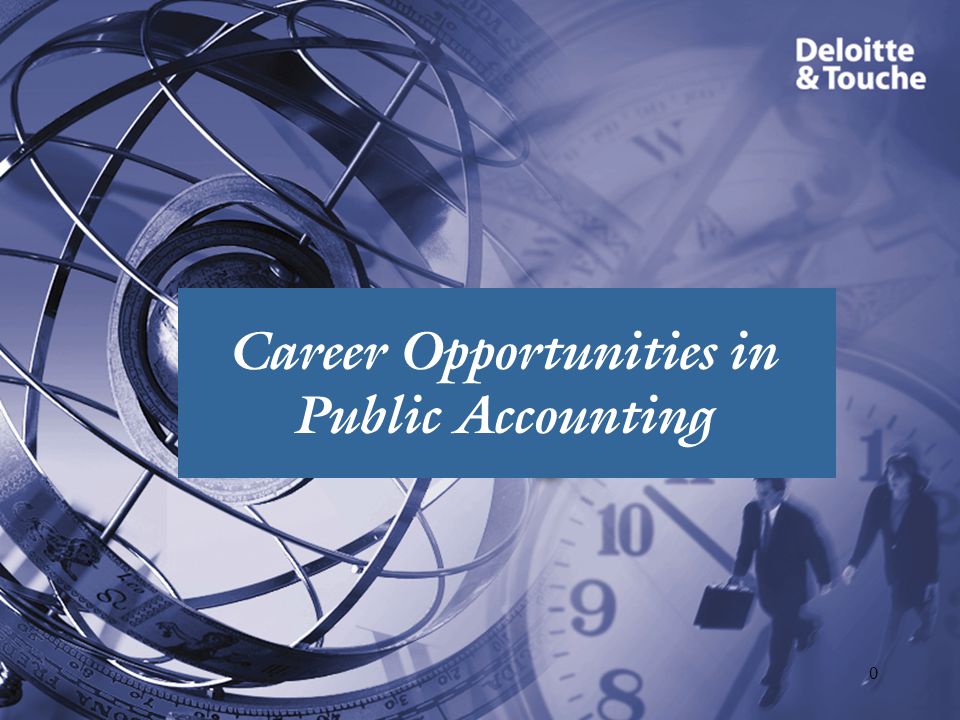 0 Career Opportunities in Public Accounting