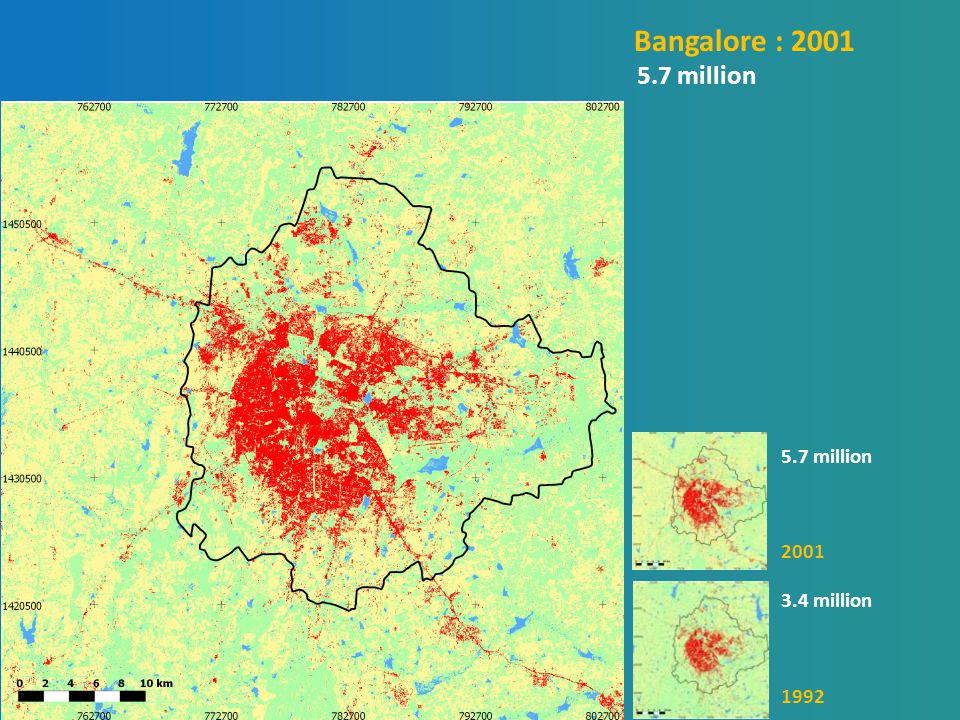 Bangalore : million 5.7 million