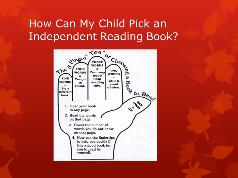 How Can My Child Pick an Independent Reading Book