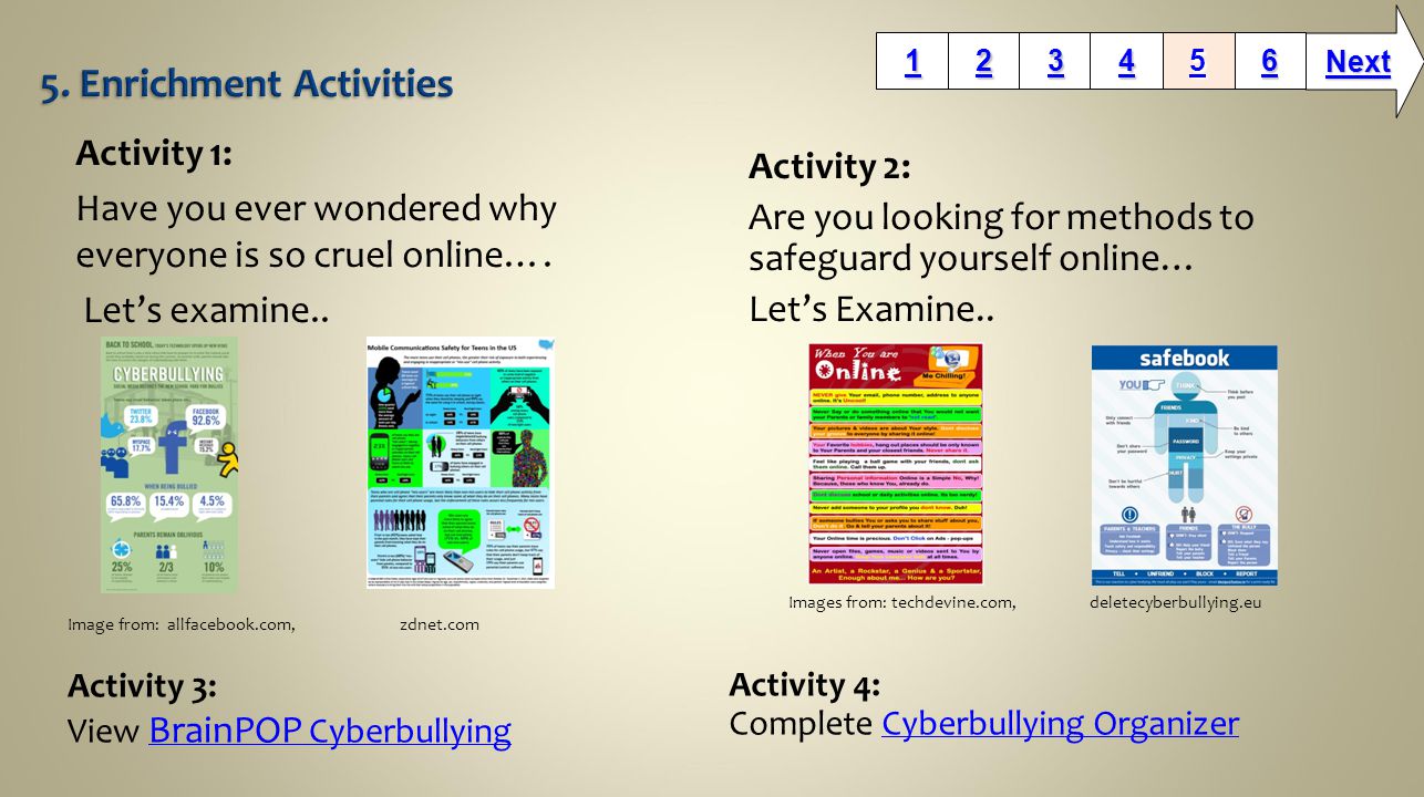 Activity 2: Are you looking for methods to safeguard yourself online… Let’s Examine..