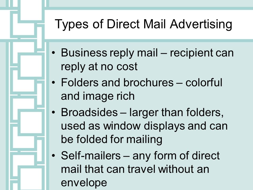 direct mail advertising advertising and media direct mail all forms types of mailing
