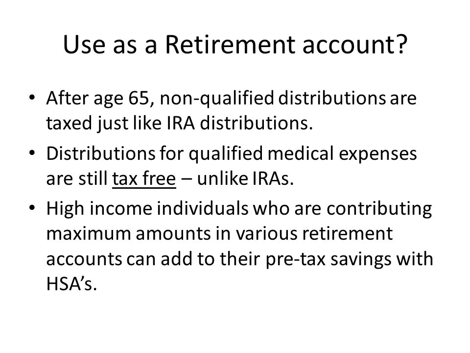 Use as a Retirement account.