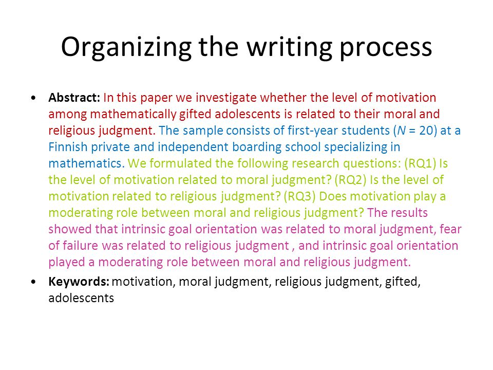Masters Dissertation Services Methodology Structure