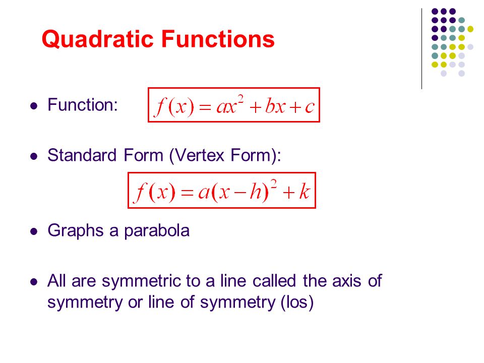 write a quadratic function in standard form homework service quadratic functions to standard form