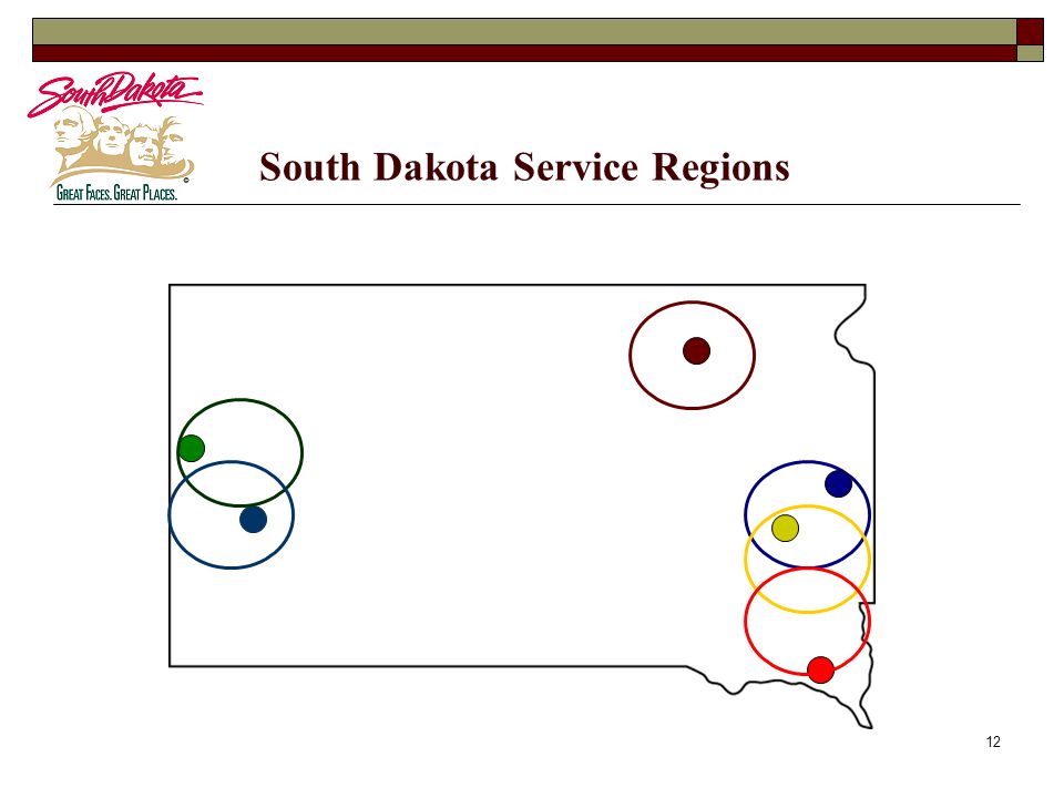 12 South Dakota Service Regions