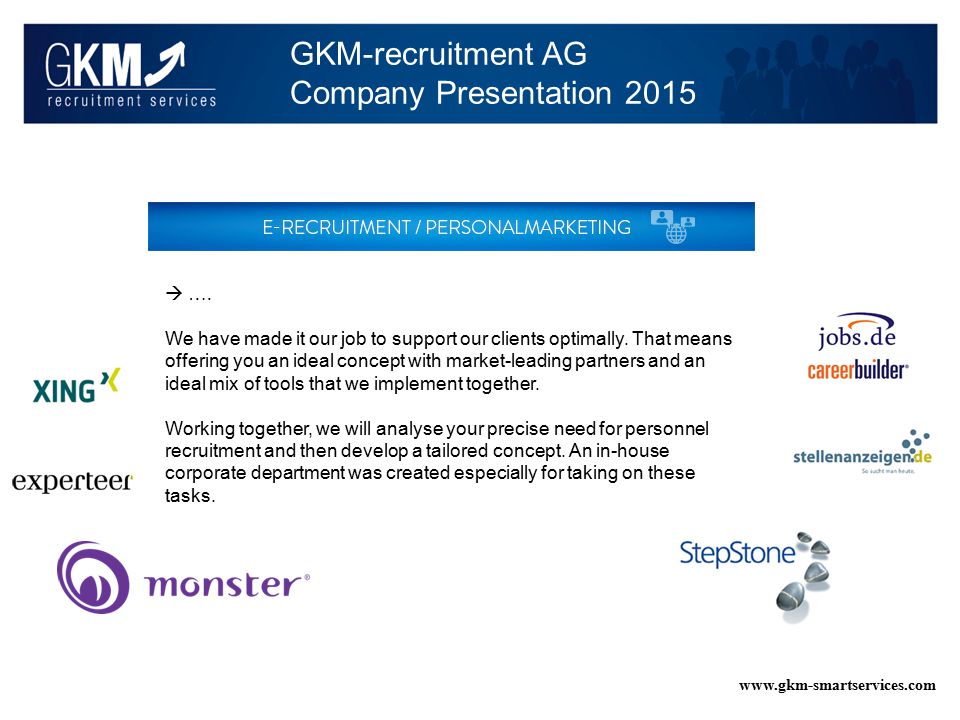 GKM-recruitment AG Company Presentation  ….