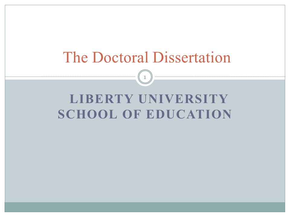 Doctoral dissertations in education