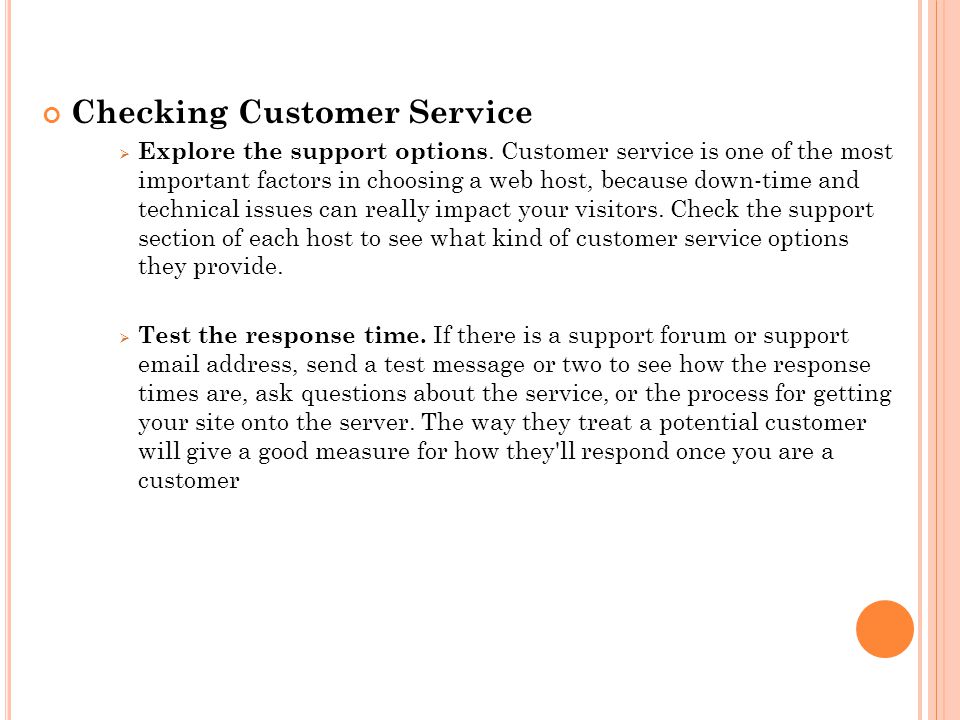 Checking Customer Service  Explore the support options.
