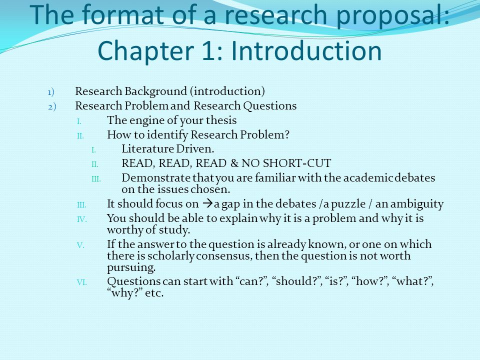 Historical research proposal