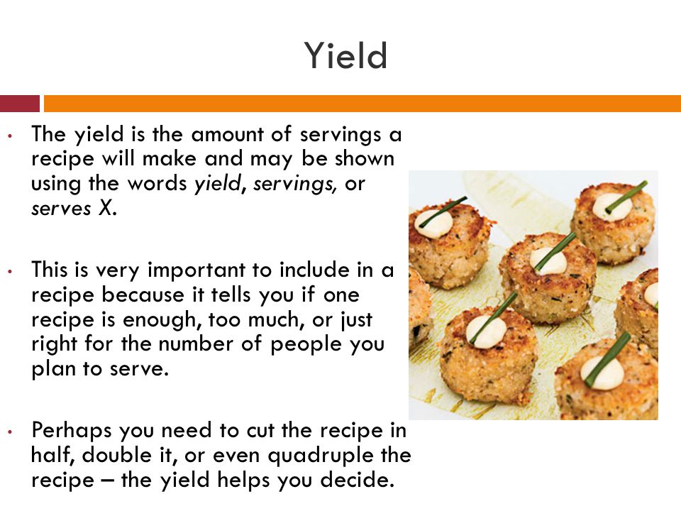 recipe words