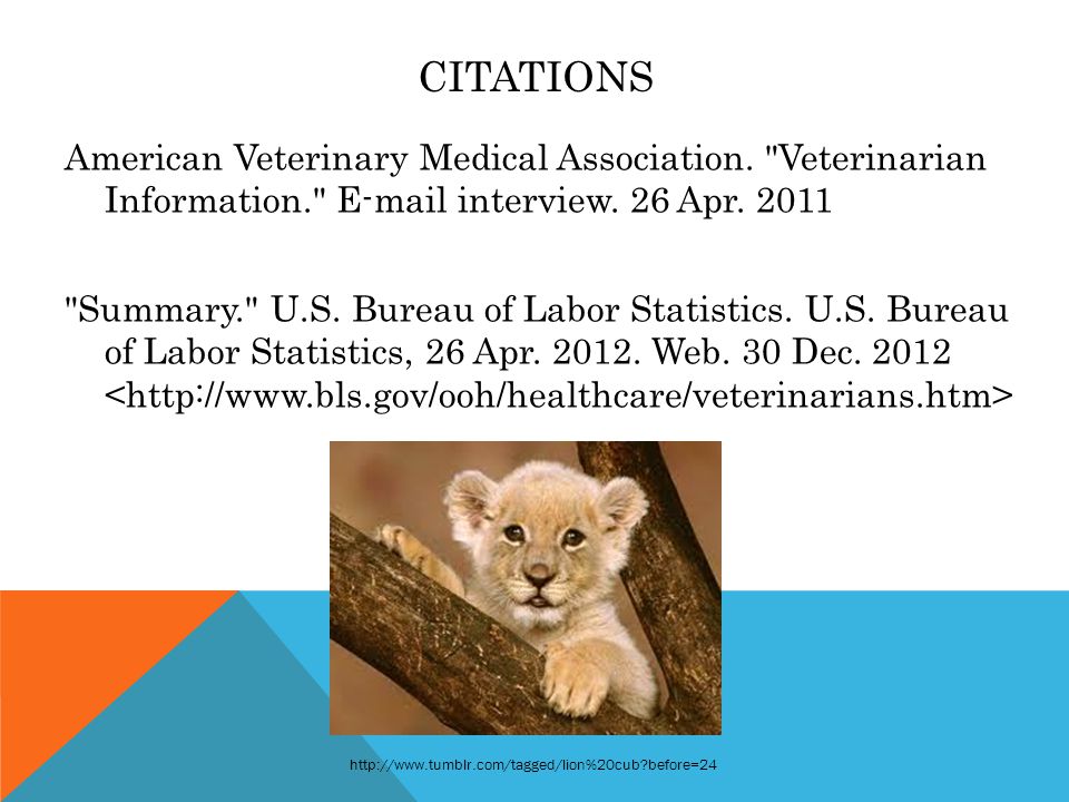 CITATIONS American Veterinary Medical Association.