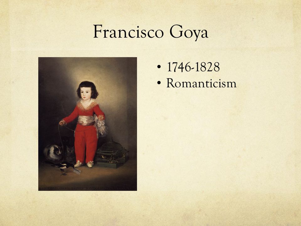 Francisco Goya Romanticism