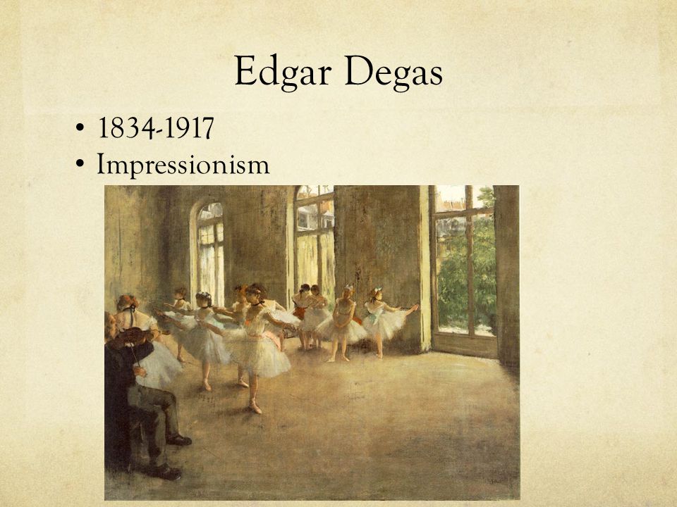 Edgar Degas Impressionism