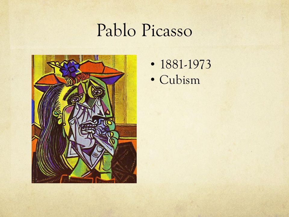 Pablo Picasso Cubism