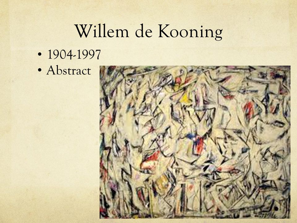 Willem de Kooning Abstract