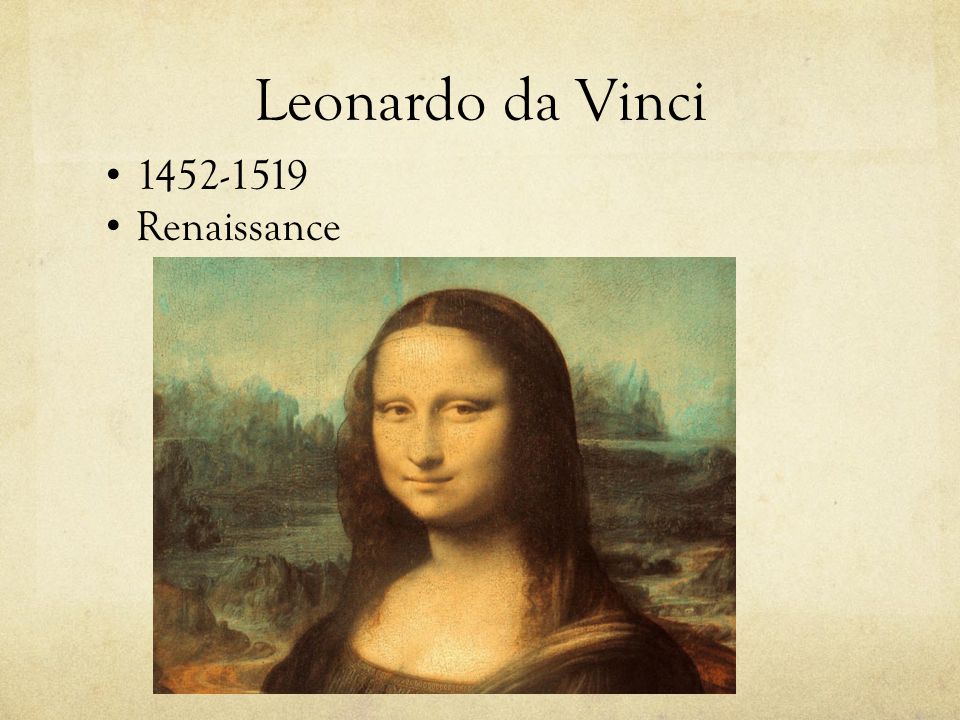 Leonardo da Vinci Renaissance