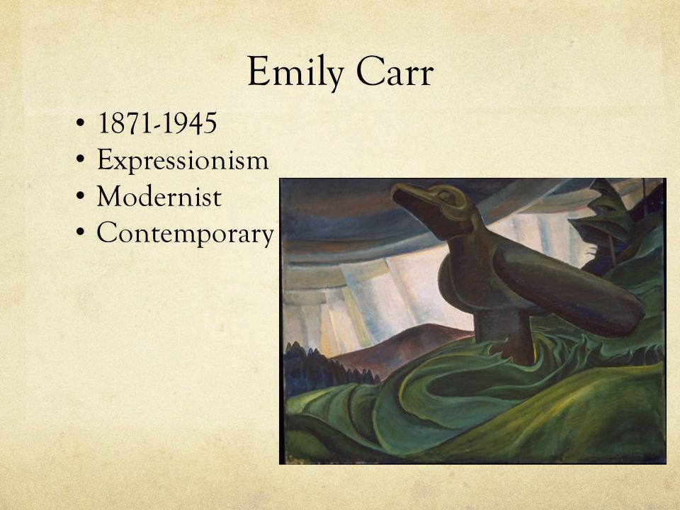Emily Carr Expressionism Modernist Contemporary