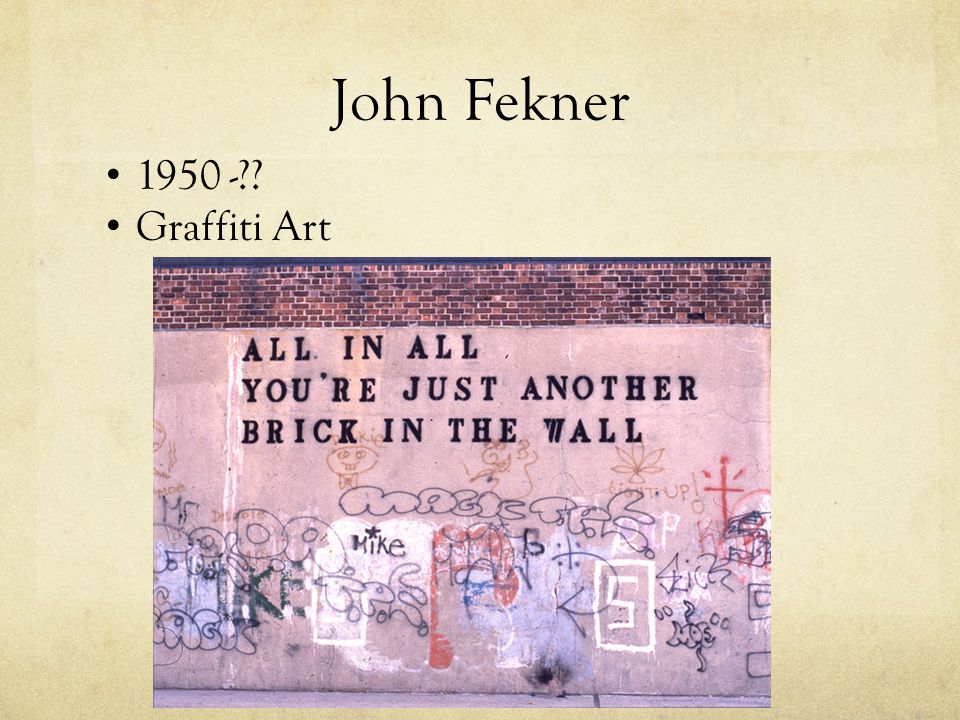 John Fekner Graffiti Art