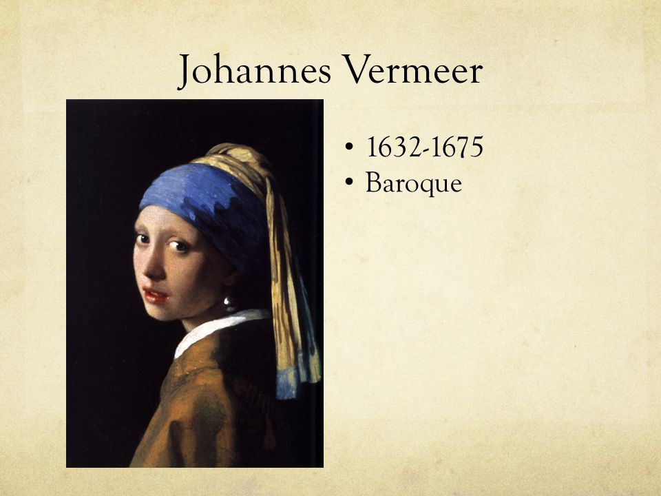 Johannes Vermeer Baroque