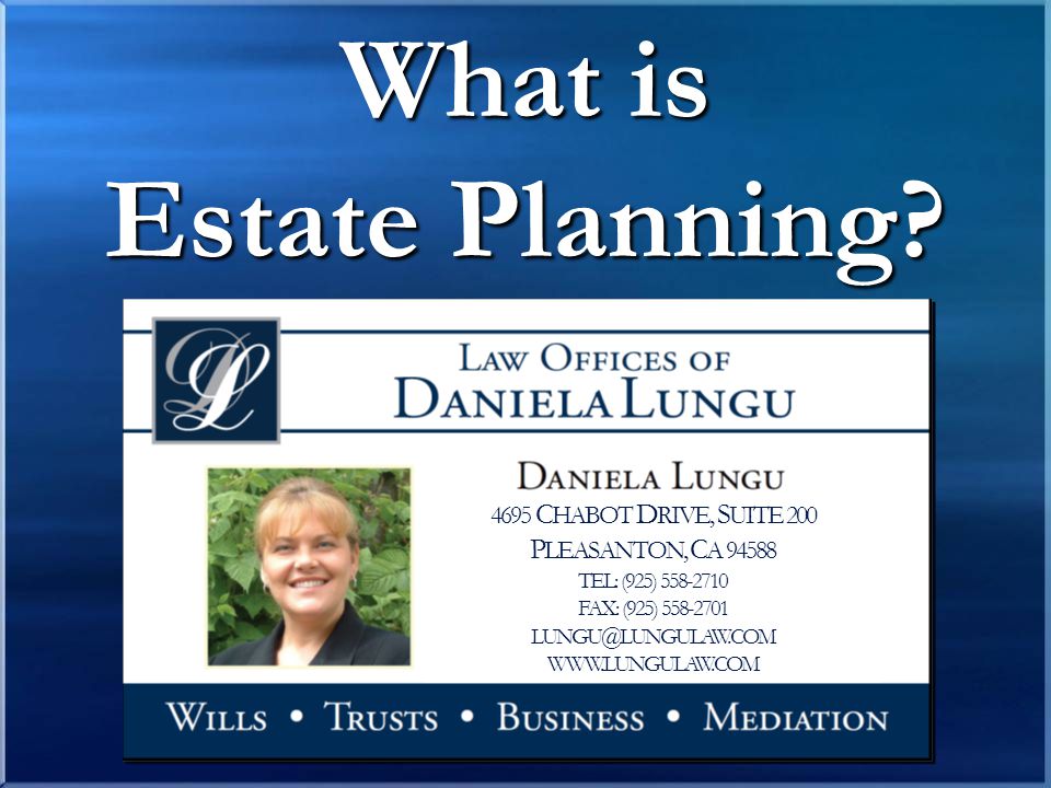 What is Estate Planning.