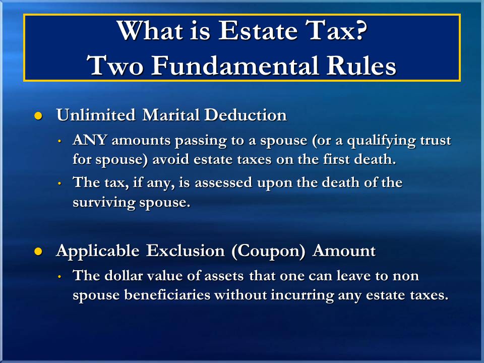 What is Estate Tax.