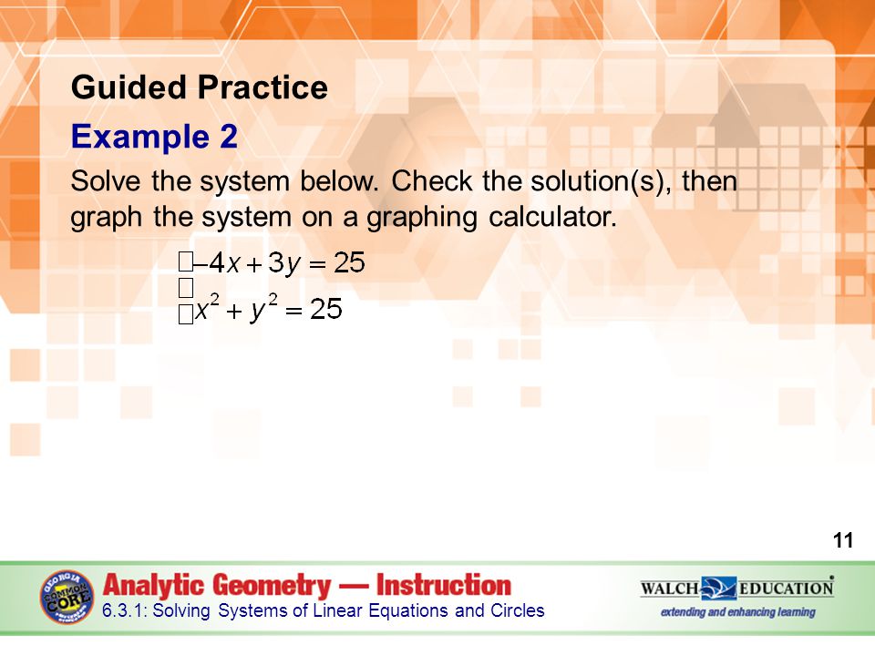 Solving System Of Equations By Graphing Calculator Equations By Graphing Calculator Worksheet Guided Practice Example 2 Solve The System Below How