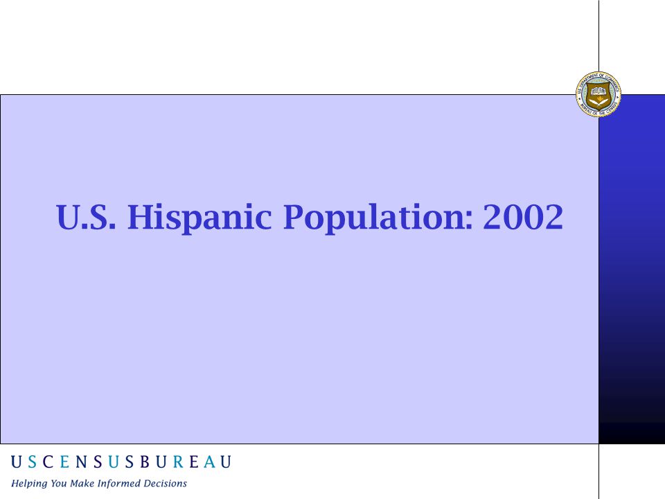U.S. Hispanic Population: 2002