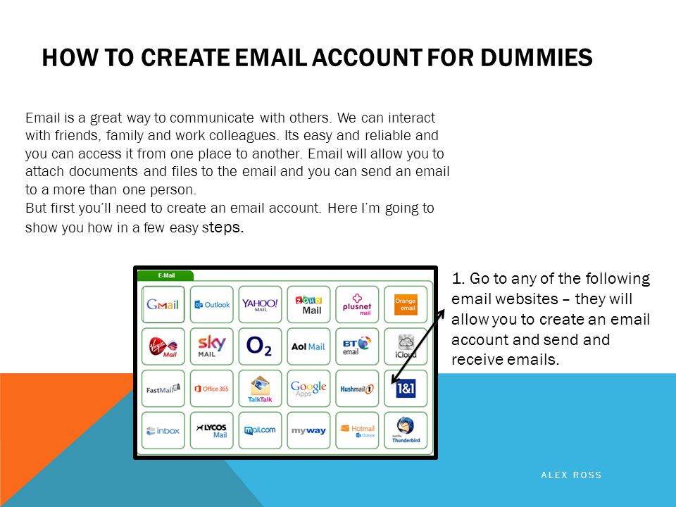 HOW TO CREATE  ACCOUNT FOR DUMMIES  is a great way to communicate with others.