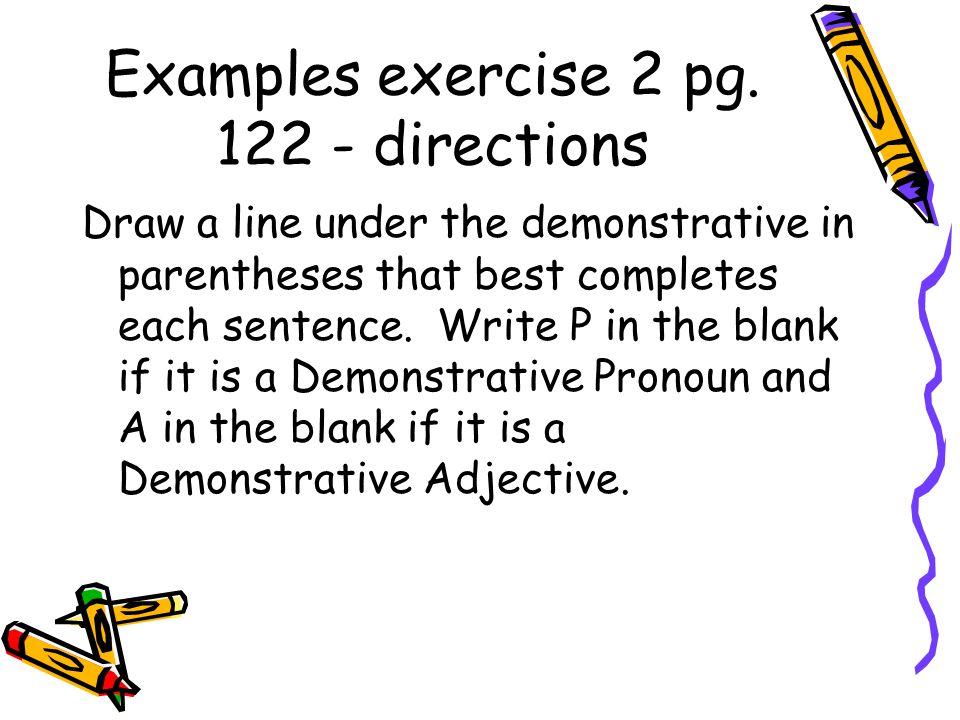 Examples exercise 2 pg.