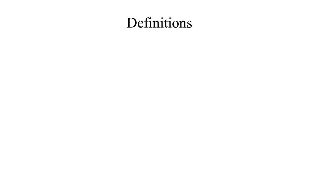 Definitions