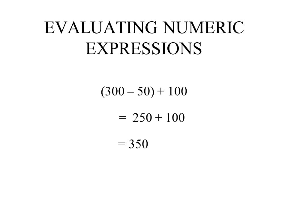 VARIABLES AND EXPRESSIONS NUMERICAL EXPRESSION A NAME FOR A NUMBER VARIABLE OR ALGEBRAIC EXPRESSION AN EXPRESSION THAT CONTAINS AT LEAST ONE VARIABLE (LETTER)