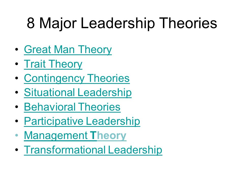 leadership theory