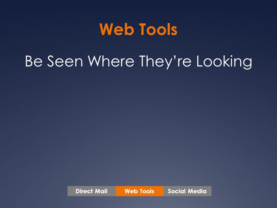 Web Tools Social MediaDirect Mail Be Seen Where They’re Looking