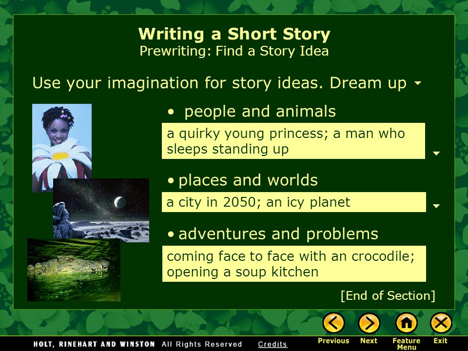 Short Story Writing Assignment
