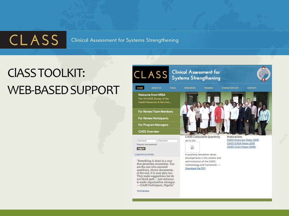 ClASS TOOLKIT: WEB-BASED SUPPORT