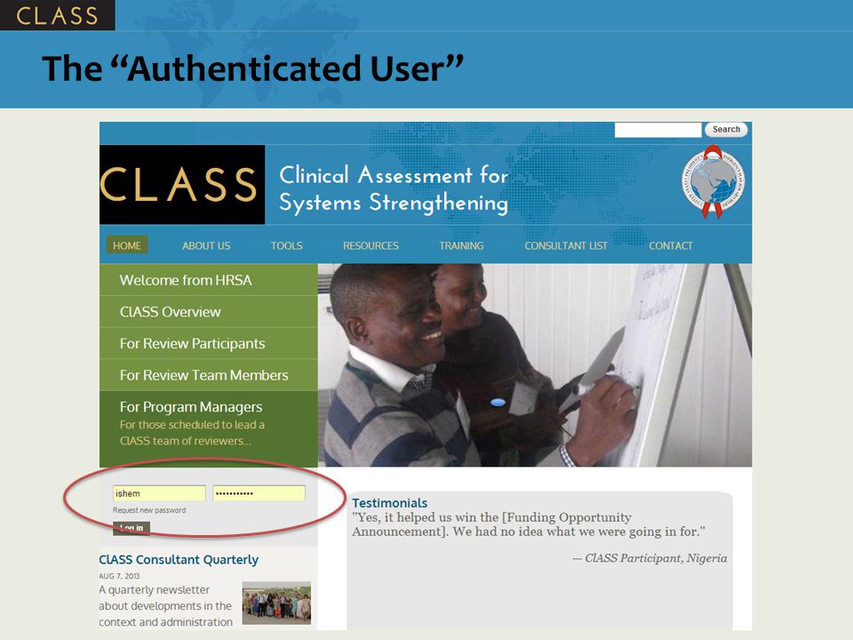 The Authenticated User