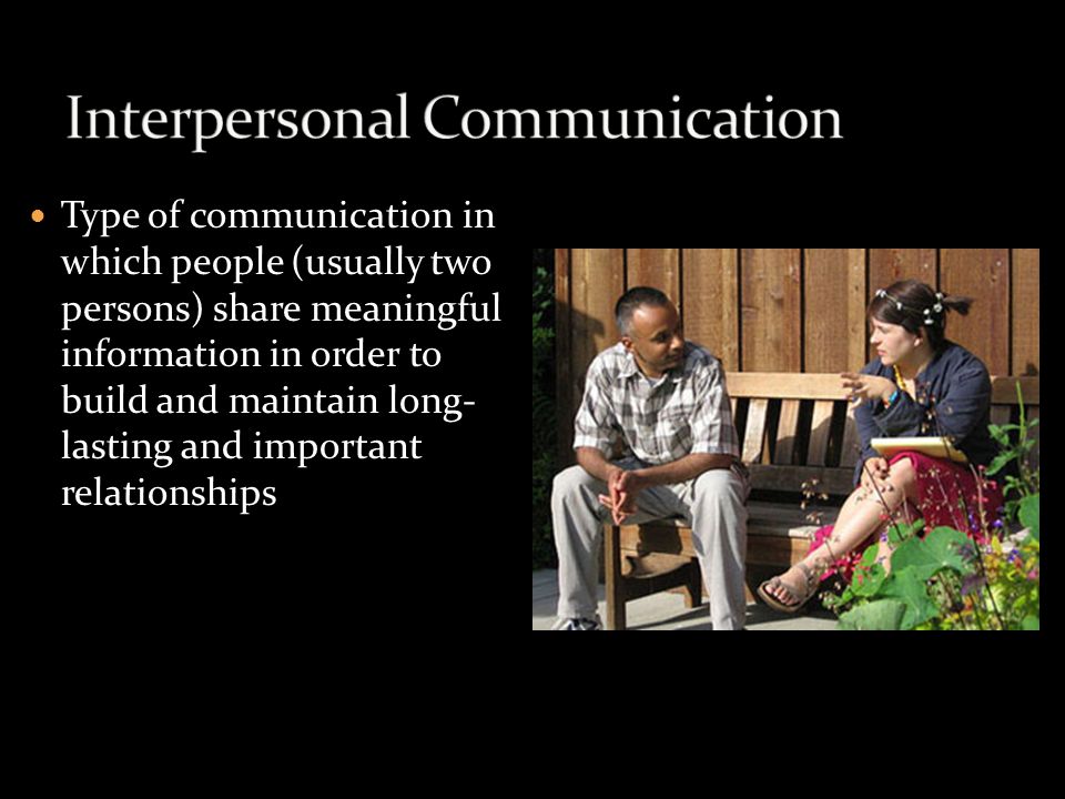Interpersonal Communication Group Communication Public Communication Interpretive Communication