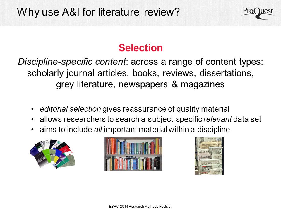 Relevance Of Literature Review