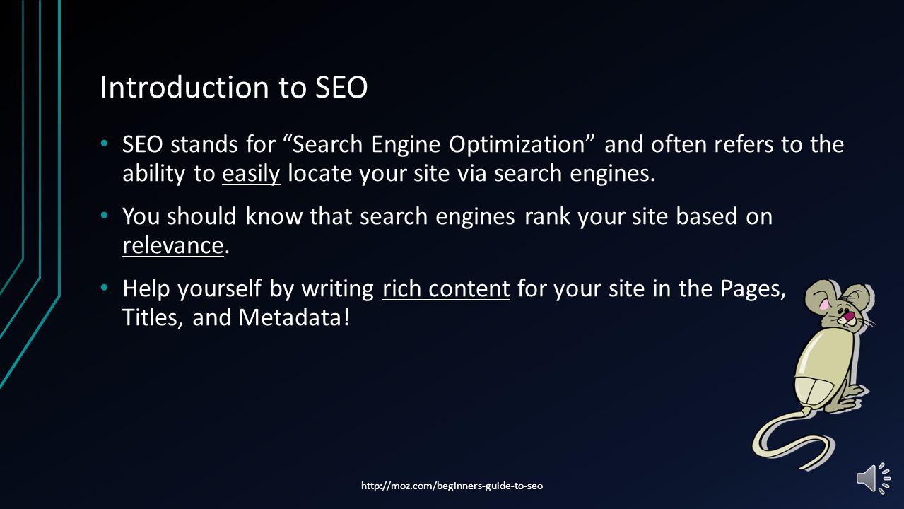 Search Engine Optimization HOW AND WHY