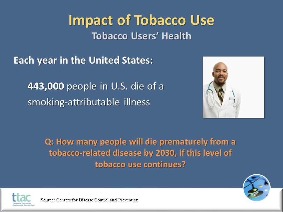 effects of tobacco use on the effects of tobacco use on the