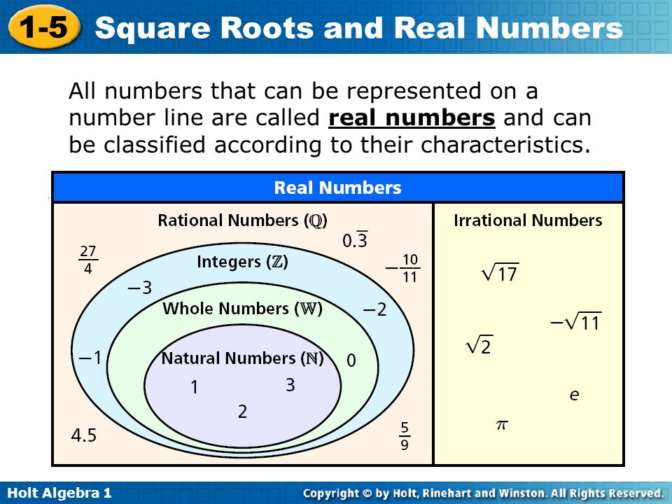 Worksheet Classifying Real Numbers Worksheet holt algebra square roots and real numbers evaluate expressions 1 5 all that can be