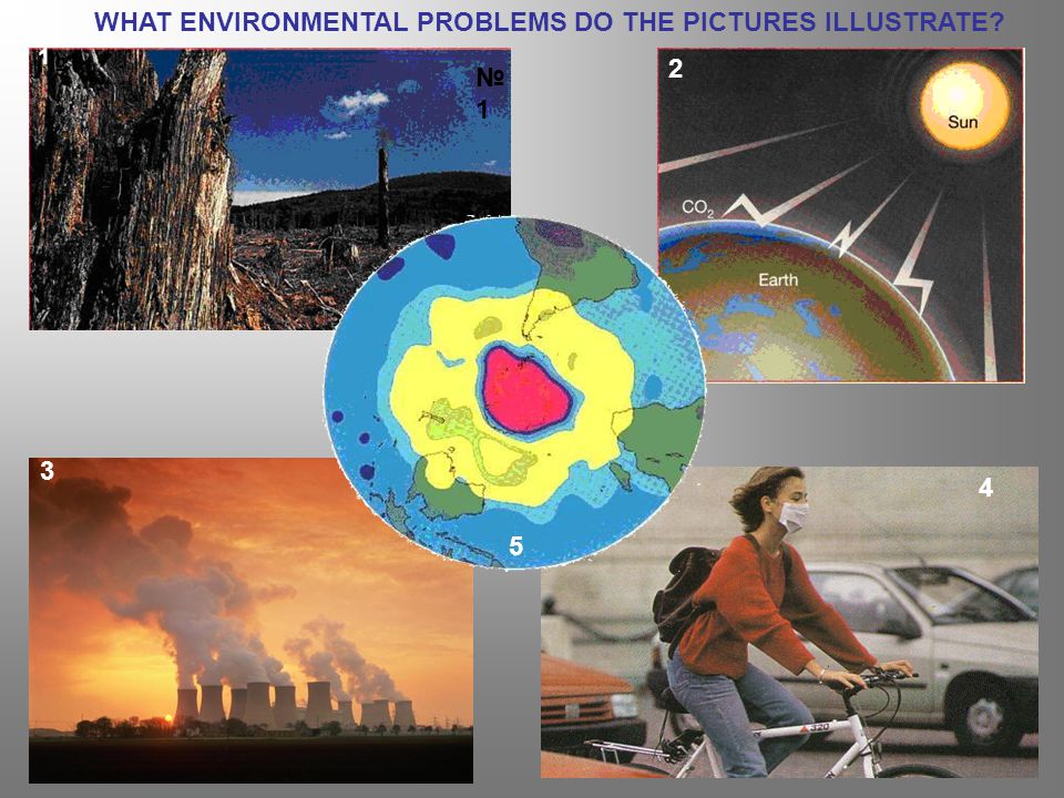 WHAT ENVIRONMENTAL PROBLEMS DO THE PICTURES ILLUSTRATE № №1№1 4