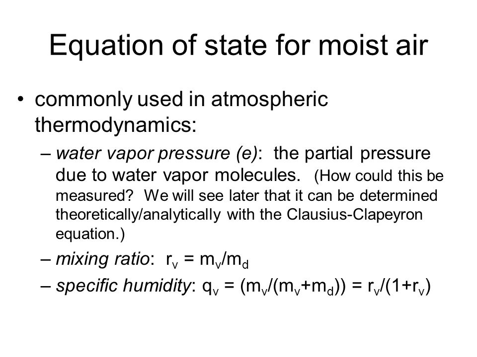 Clausius Equation Of State Talkchannels Chap 2 Equation Of State Ideal Gas Law Quiz True Or False